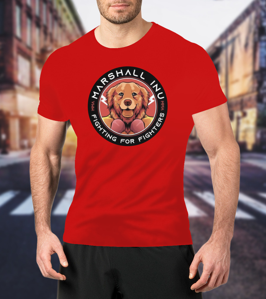 Marshall Inu Mma Fighting For Fighters T-Shirt