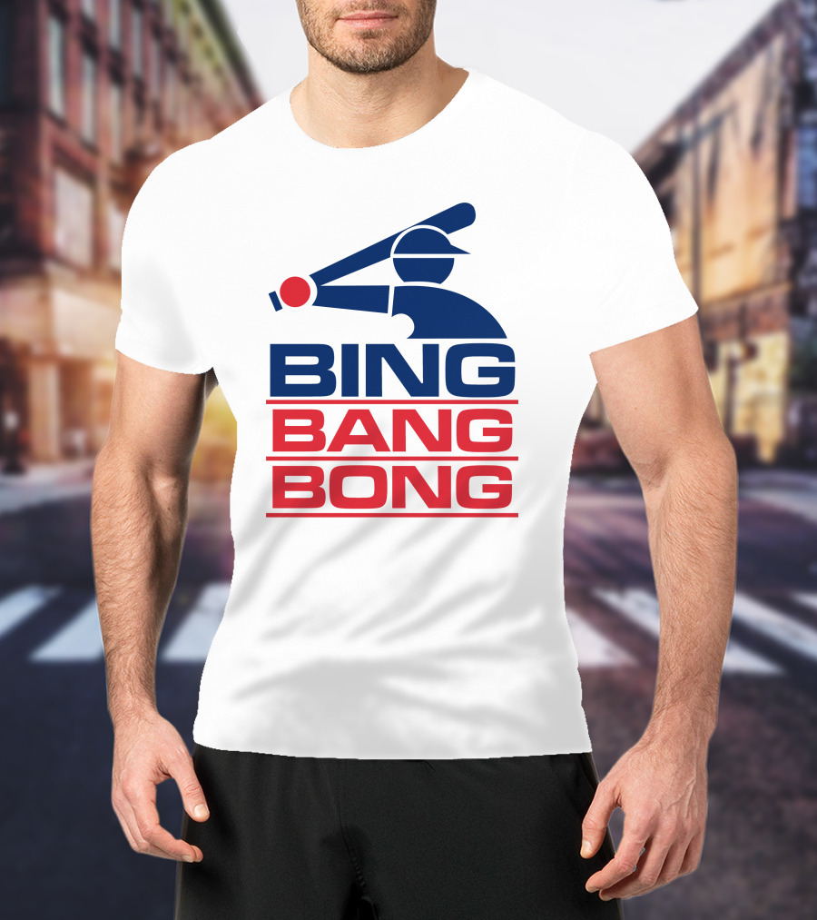 Bing Bang Bong Baseball Player T-Shirt
