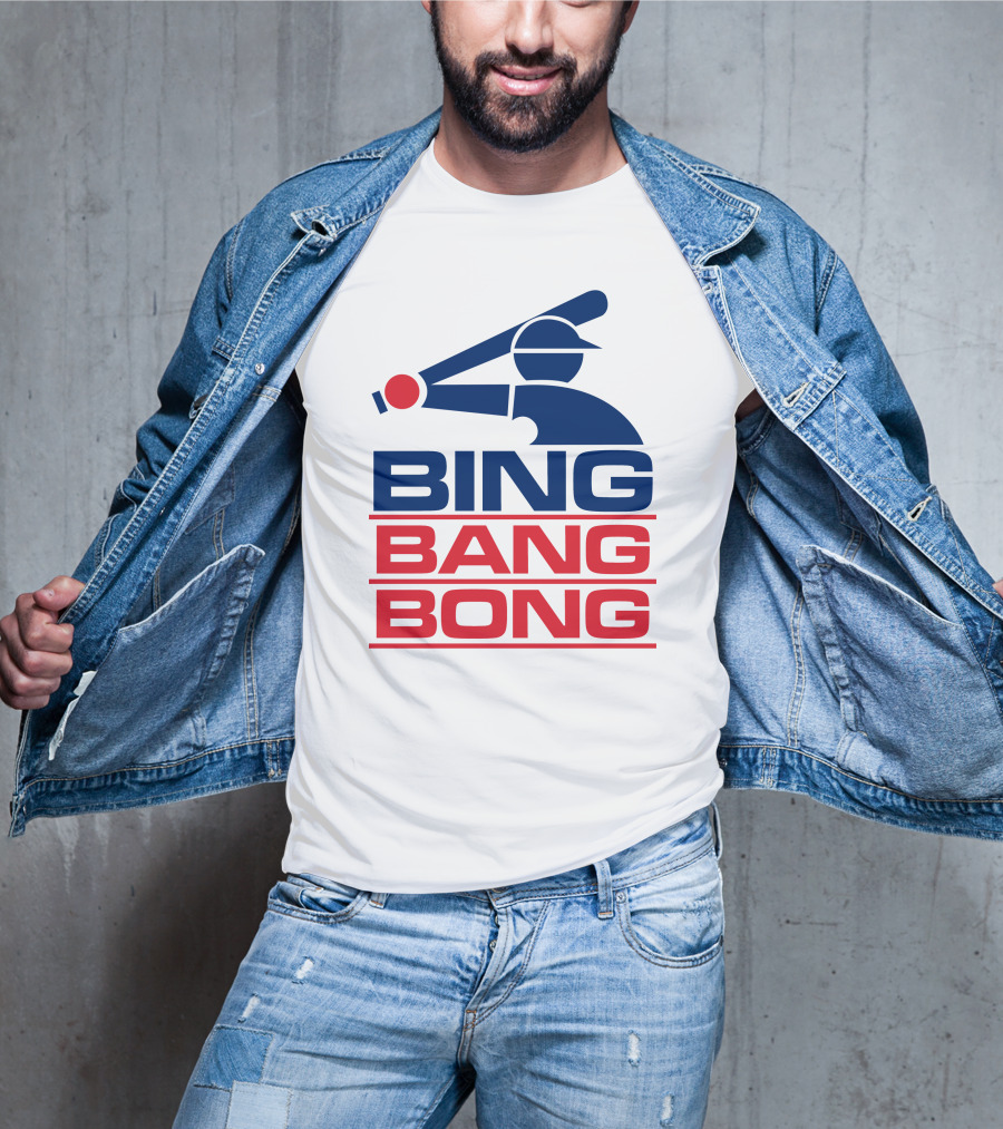 Bing Bang Bong Baseball Player T-Shirt