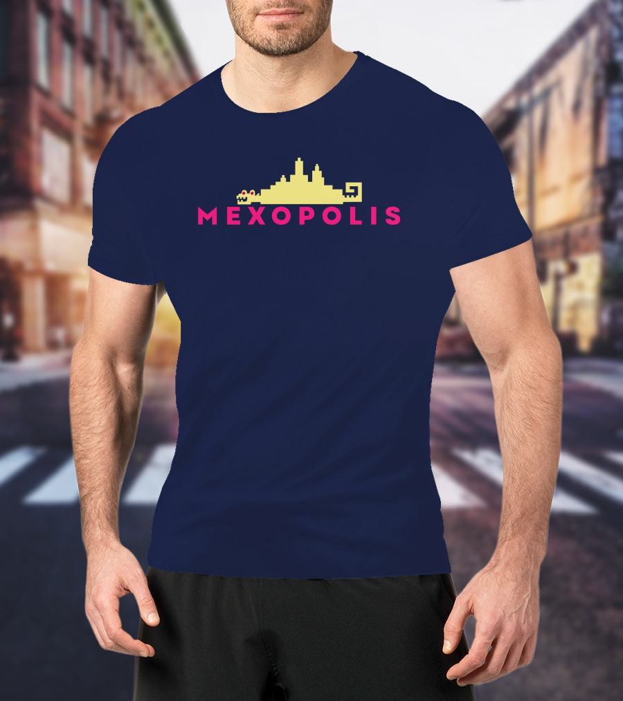 Mexopolis Jorge R. Gutierrez Cityscape Skyline T-Shirt