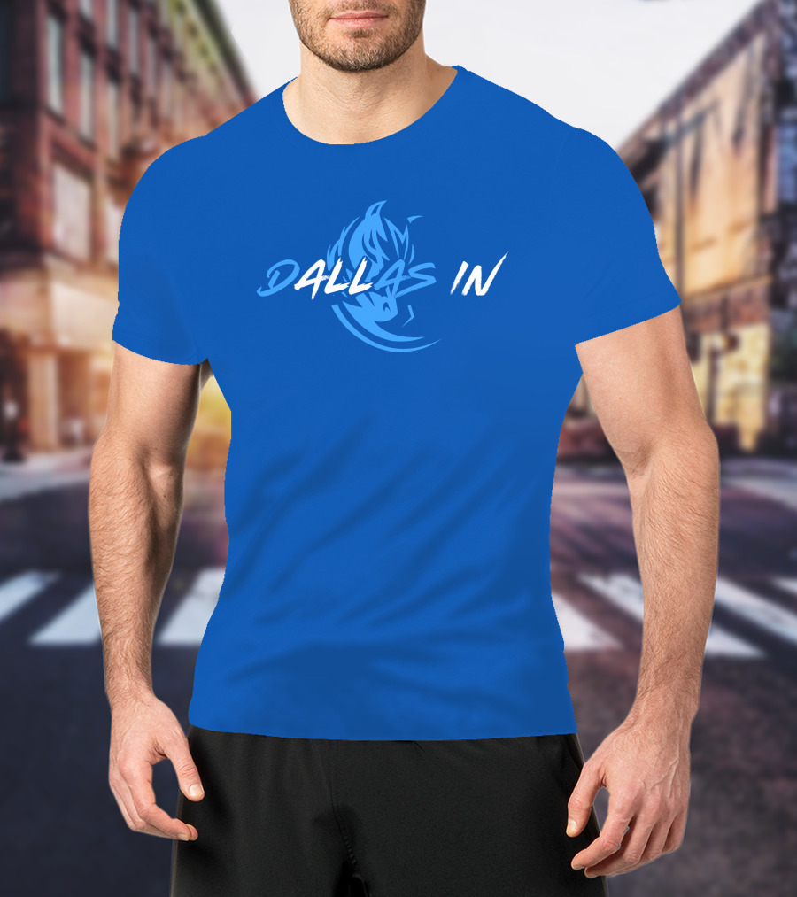 Dallas In Mavericks Flame Blue T-Shirt