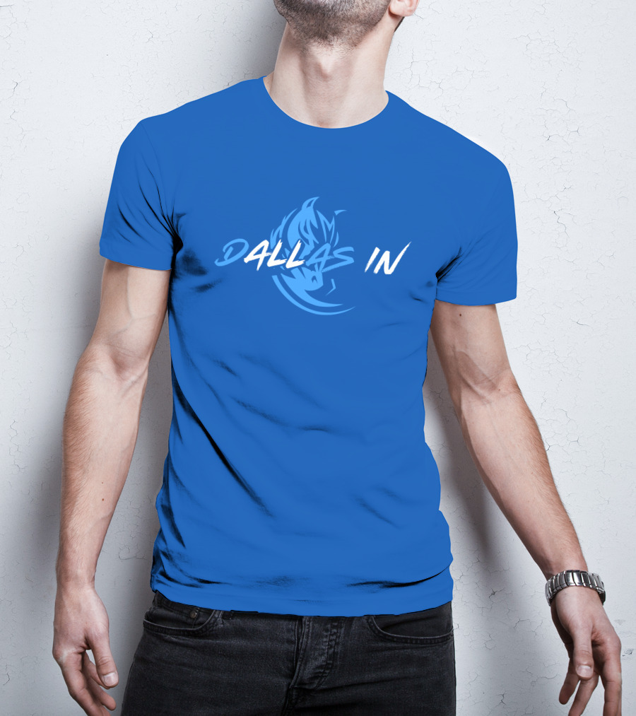 Dallas In Mavericks Flame Blue T-Shirt