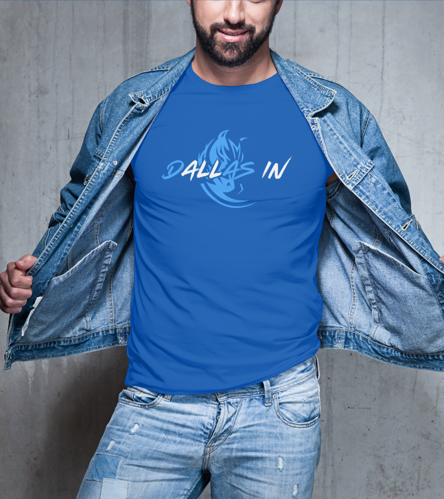 Dallas In Mavericks Flame Blue T-Shirt
