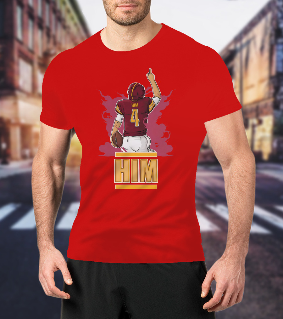 HIM 4 Football Artwork T-Shirt
