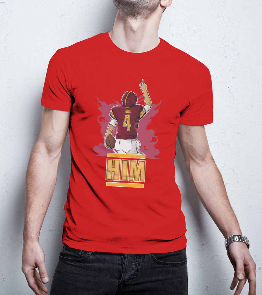 HIM 4 Football Artwork T-Shirt