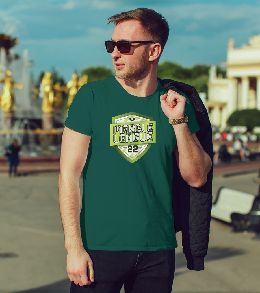 Marble League 22 Jelle's Marble Runs Badge T-Shirt
