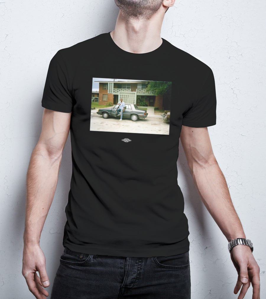 Vintage Warnock Midcentury Modern House Photo Retro Car Scene T-Shirt