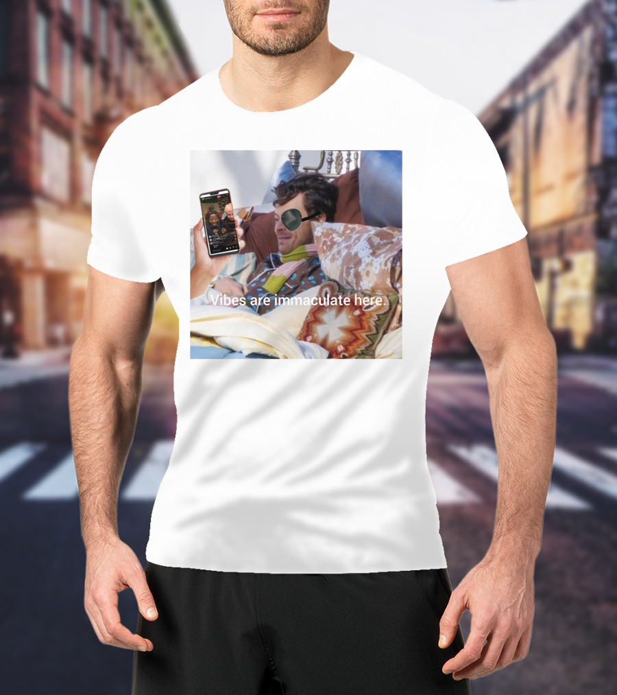 Vibes Are Immaculate Here Cozy Bedtime Bliss T-Shirt