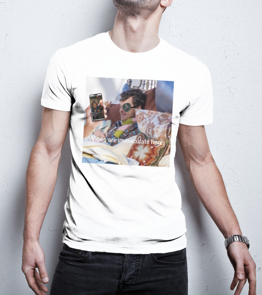 Vibes Are Immaculate Here Cozy Bedtime Bliss T-Shirt