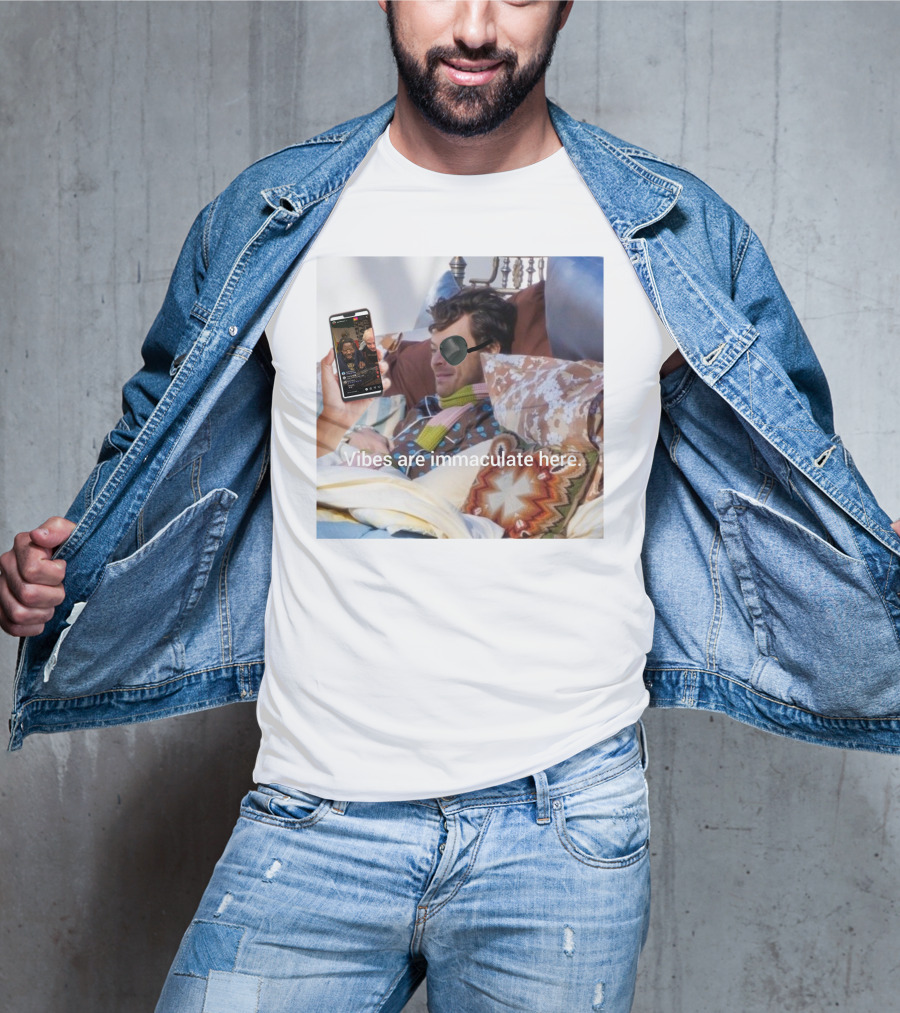 Vibes Are Immaculate Here Cozy Bedtime Bliss T-Shirt