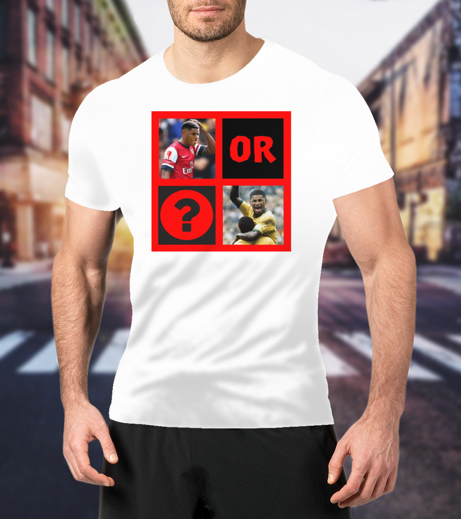 Walcott Question Mark Or Iconic Footballer Image T-Shirt