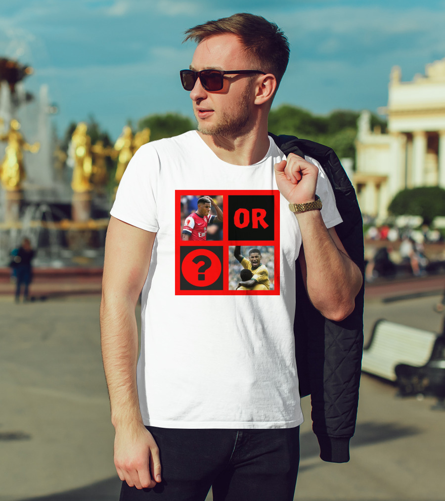 Walcott Question Mark Or Iconic Footballer Image T-Shirt