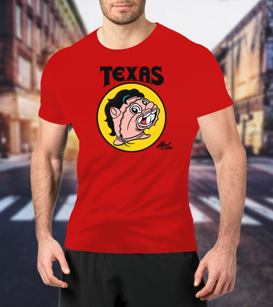 Texas Moc Heather Buckley Mo'e Cartoon T-Shirt