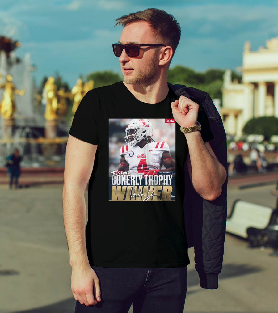 C Spire Conerly Trophy Winner Ole Miss Quinshon Judkins T-Shirt