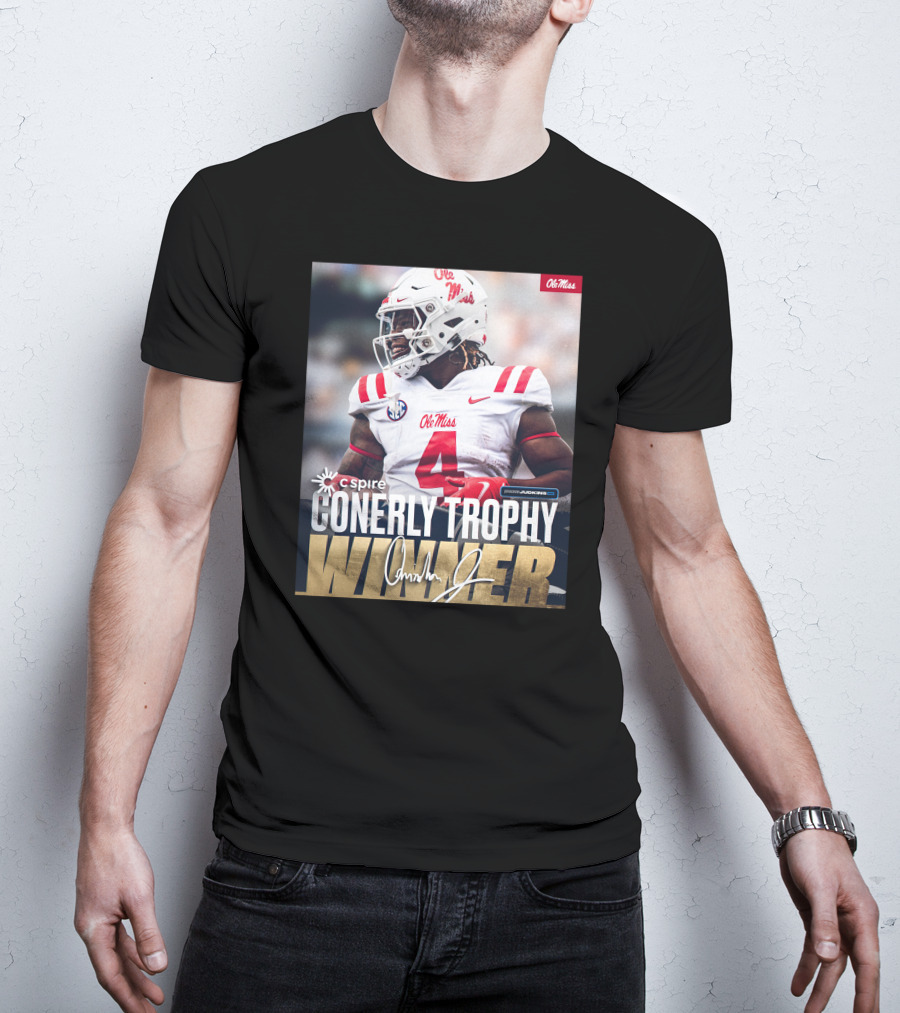 C Spire Conerly Trophy Winner Ole Miss Quinshon Judkins T-Shirt