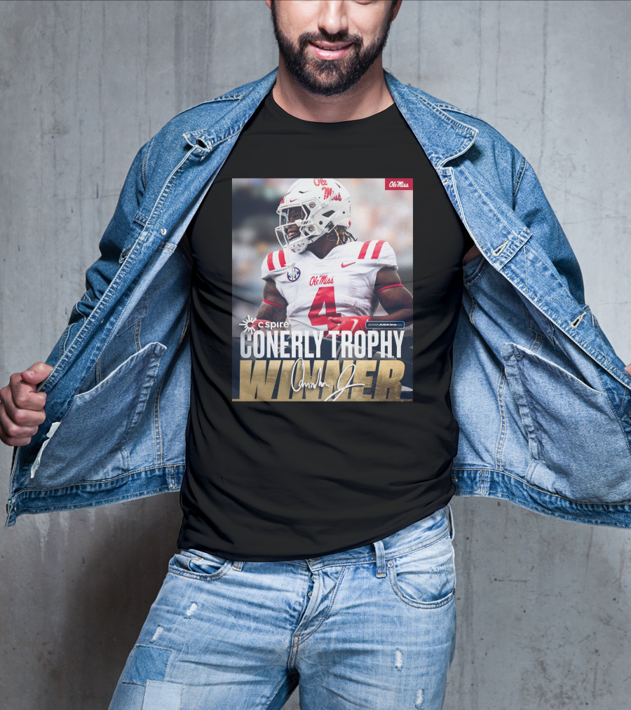 C Spire Conerly Trophy Winner Ole Miss Quinshon Judkins T-Shirt