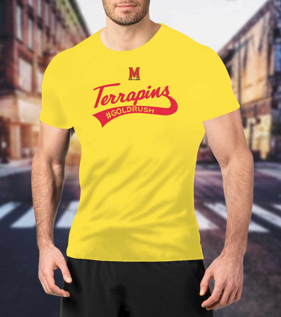 Terrapins #GOLDRUSH Maryland Terrapins M T-Shirt