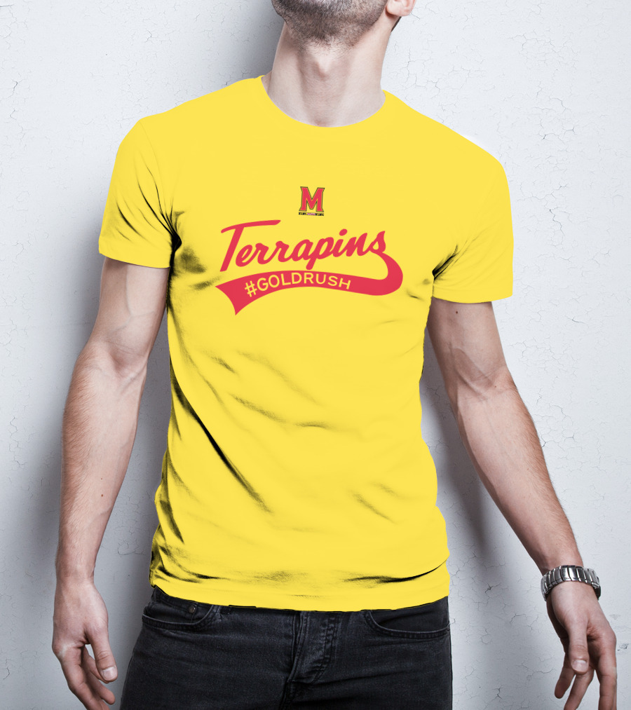 Terrapins #GOLDRUSH Maryland Terrapins M T-Shirt