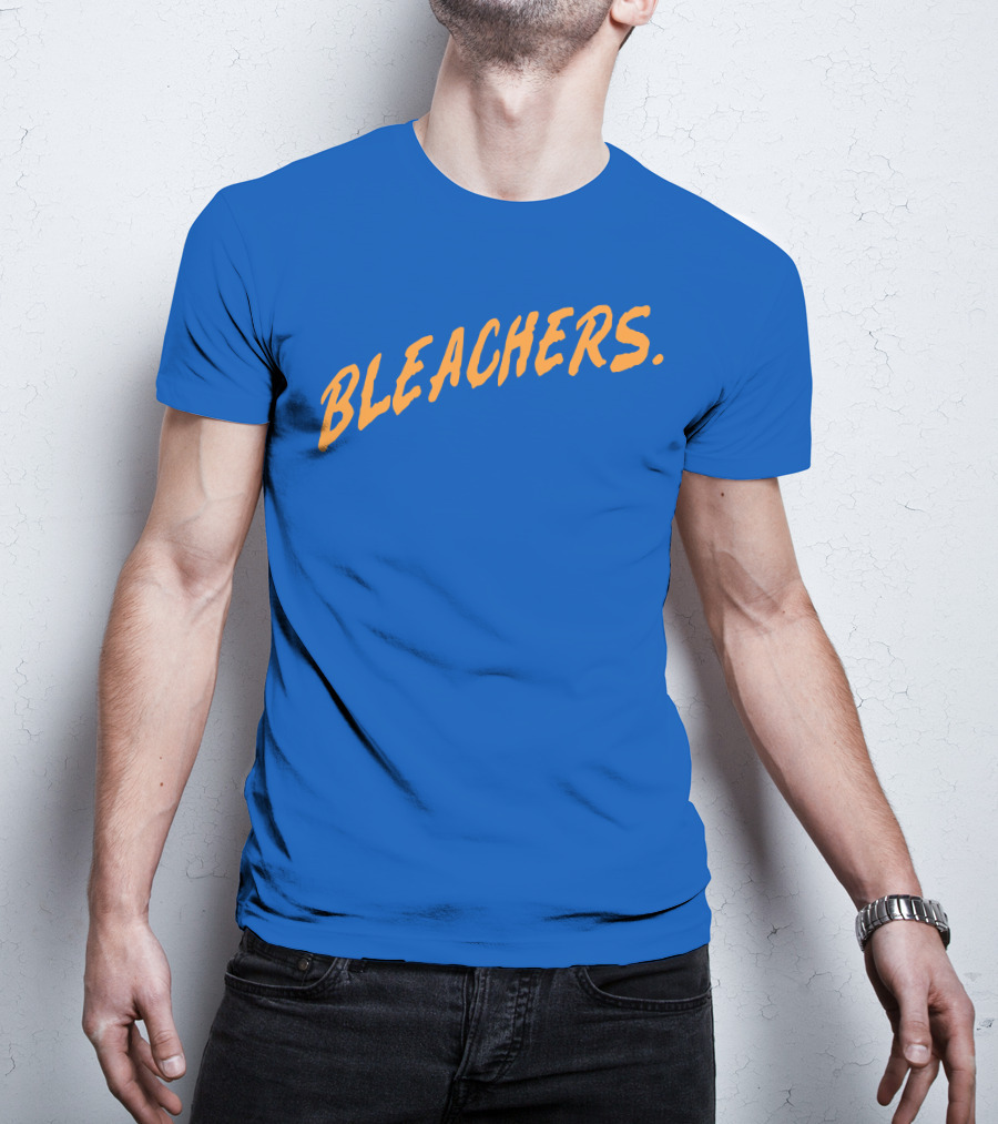 Bleachers Bold Arch Text On Blue T-Shirt