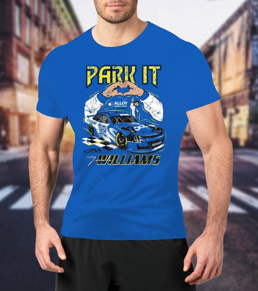 Park It Josh Williams Alloy Employer Services Race Car 92 Williams T-Shirt