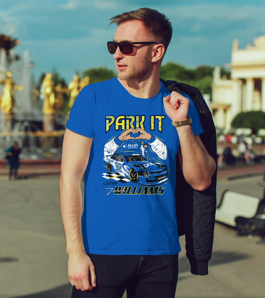 Park It Josh Williams Alloy Employer Services Race Car 92 Williams T-Shirt