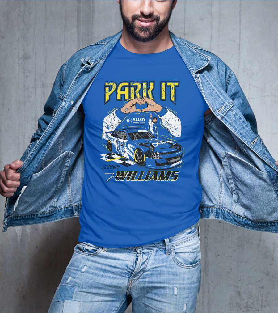 Park It Josh Williams Alloy Employer Services Race Car 92 Williams T-Shirt
