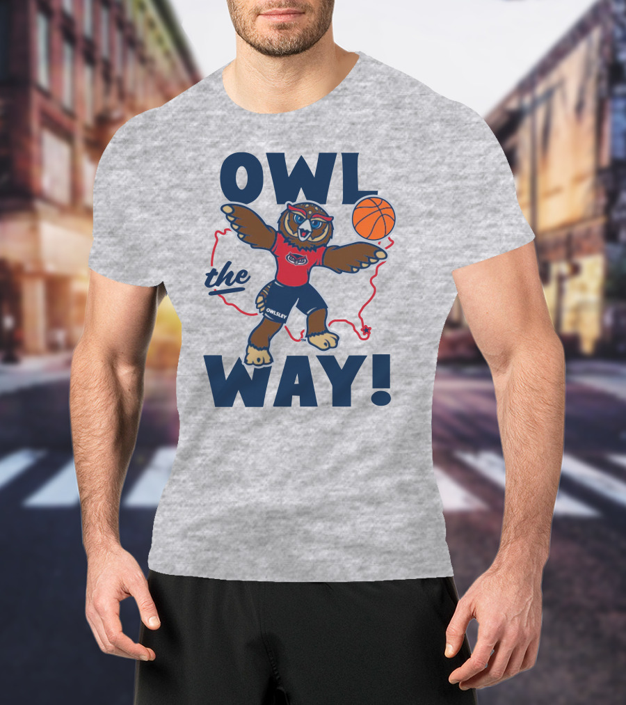 Owlsey Basketball Owl The Way Florida Atlantic T-Shirt