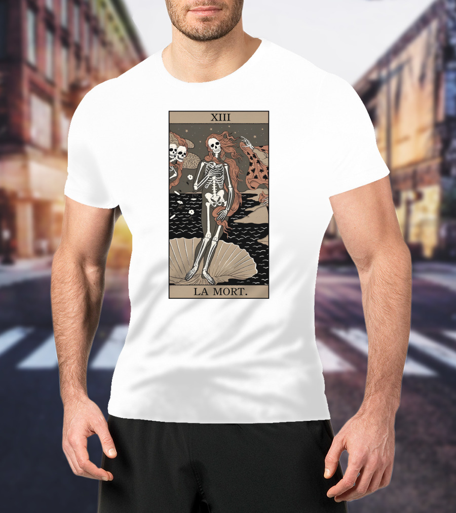 XIII La Mort Tarot Death Of Venus Skeleton T-Shirt