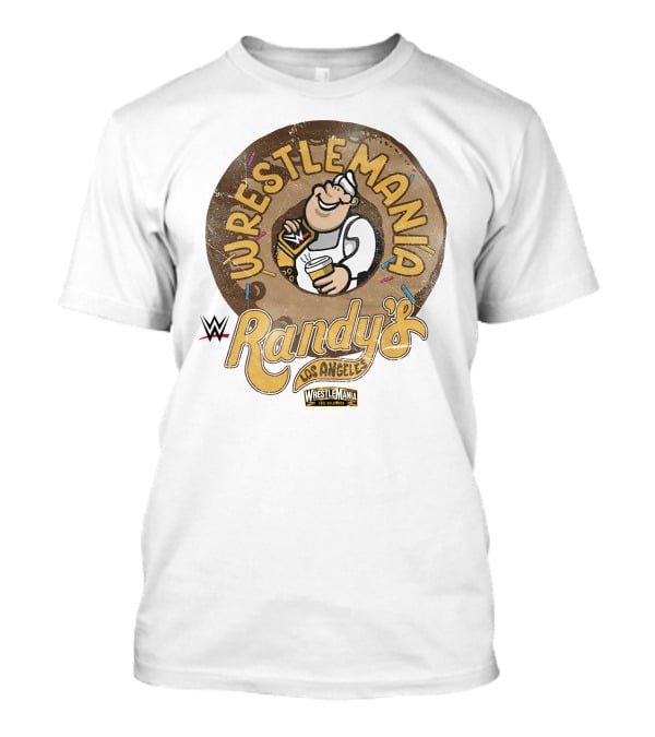 Wrestlemania Randy's Donuts Los Angeles WWE T-Shirt