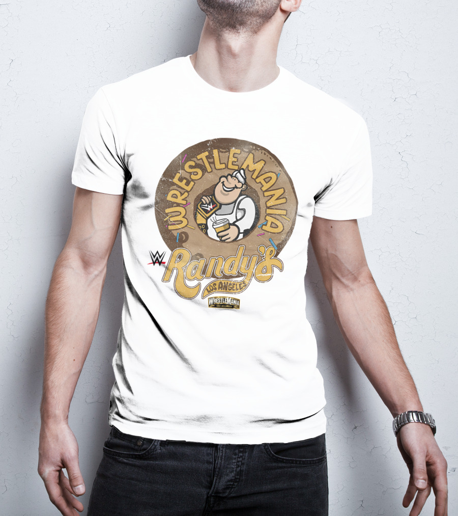 Wrestlemania Randy's Donuts Los Angeles WWE T-Shirt