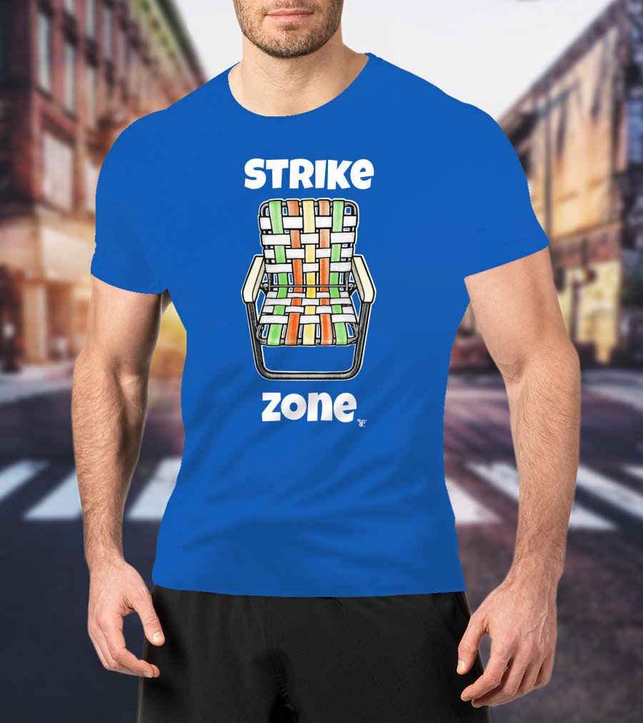 STRIKE ZONE Woven Colorful Chair T-Shirt