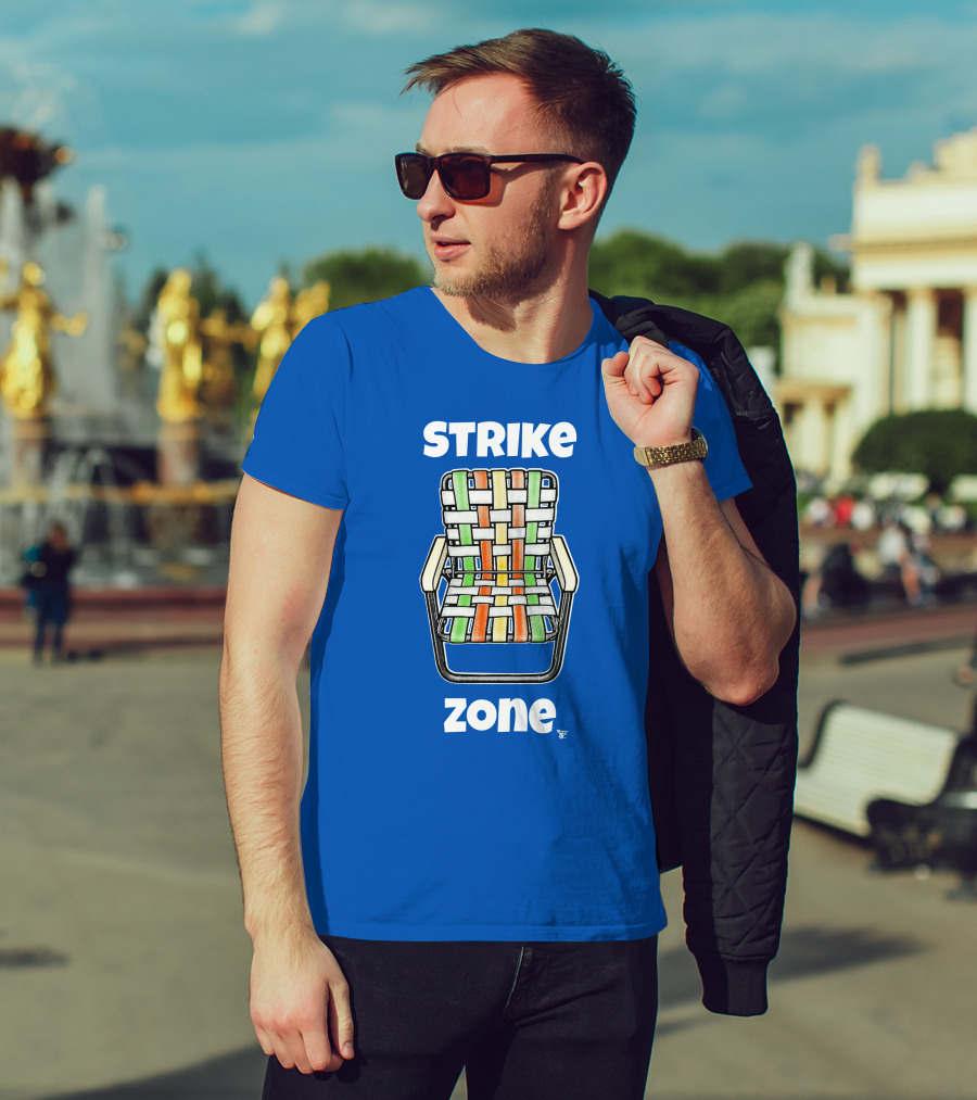 STRIKE ZONE Woven Colorful Chair T-Shirt
