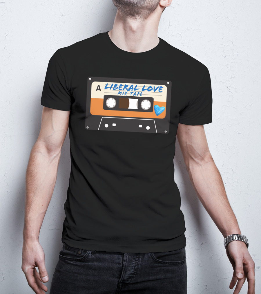Amy Ordinary1world Liberal Love Mix Tape Cassette Heart T-Shirt