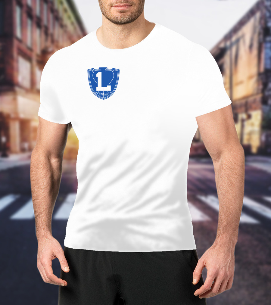 One Last L 3.5.22 Blue Shield Emblem T-Shirt