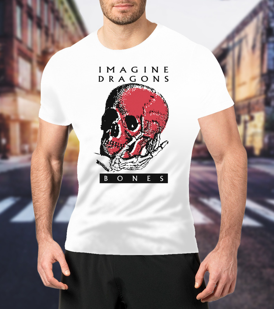 Imagine Dragons Bones Red Skull T-Shirt