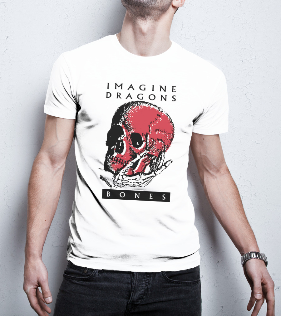 Imagine Dragons Bones Red Skull T-Shirt