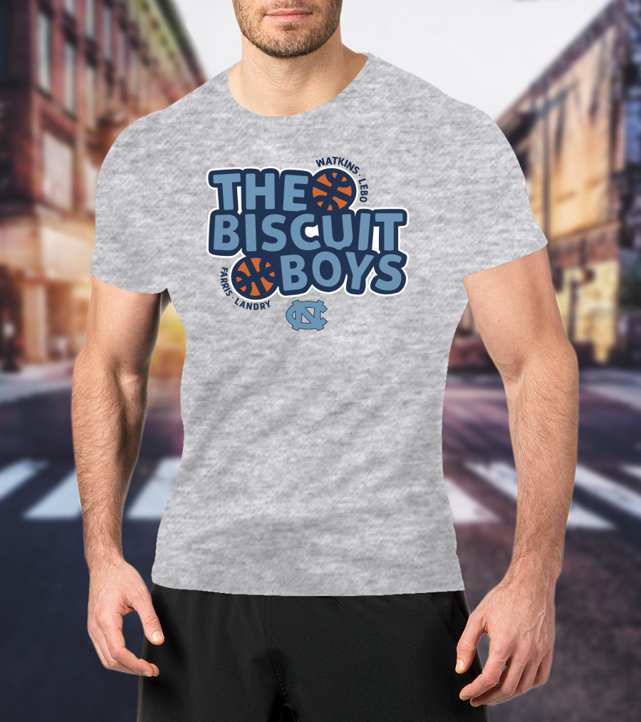 The Biscuit Boys Watkins Lebo Farris Landry UNC Basketball T-Shirt