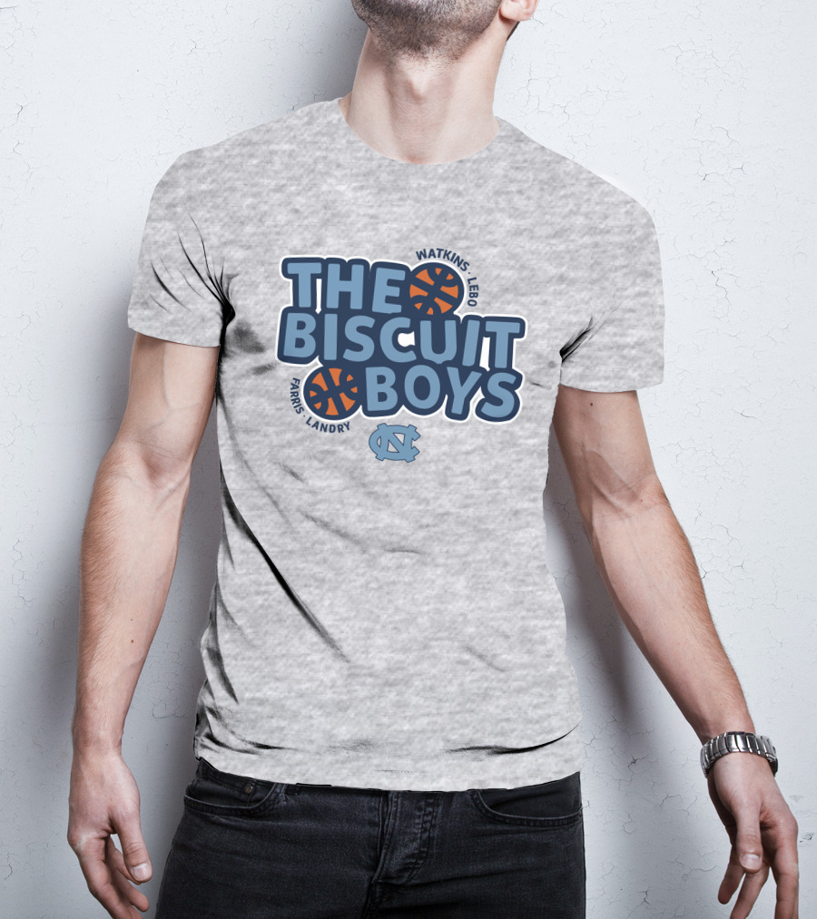 The Biscuit Boys Watkins Lebo Farris Landry UNC Basketball T-Shirt