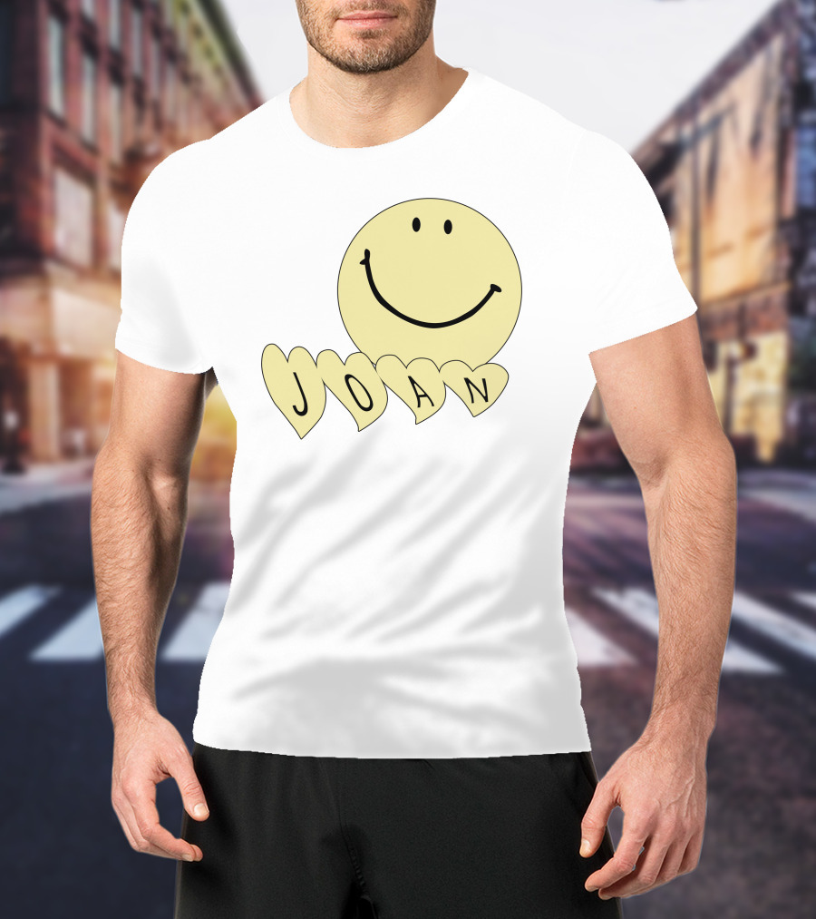 Songsbyjoan Happyhead Joan Smiley Face Heart Letters T-Shirt