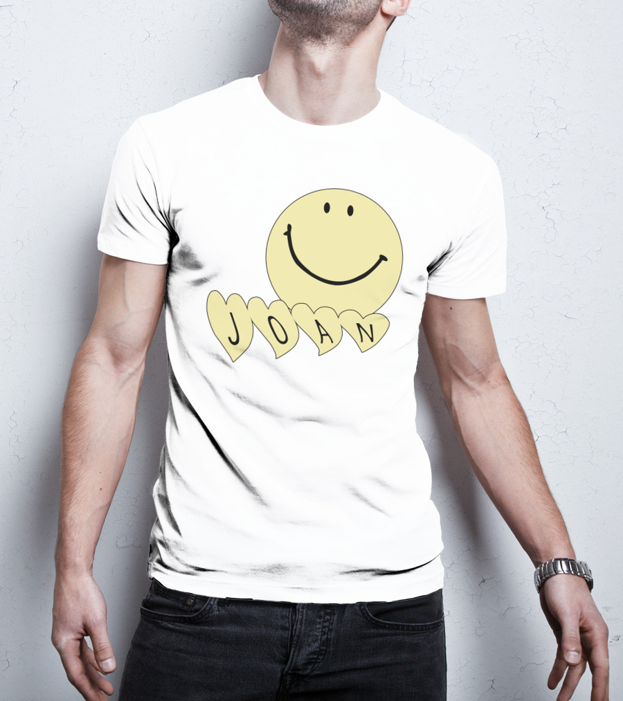 Songsbyjoan Happyhead Joan Smiley Face Heart Letters T-Shirt