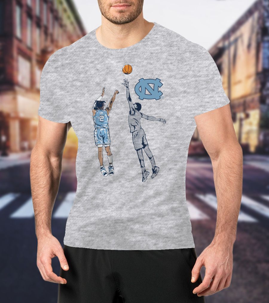 Caleb Love Nothing But Love UNC Basketball Jump Shot Iconic UNC T-Shirt