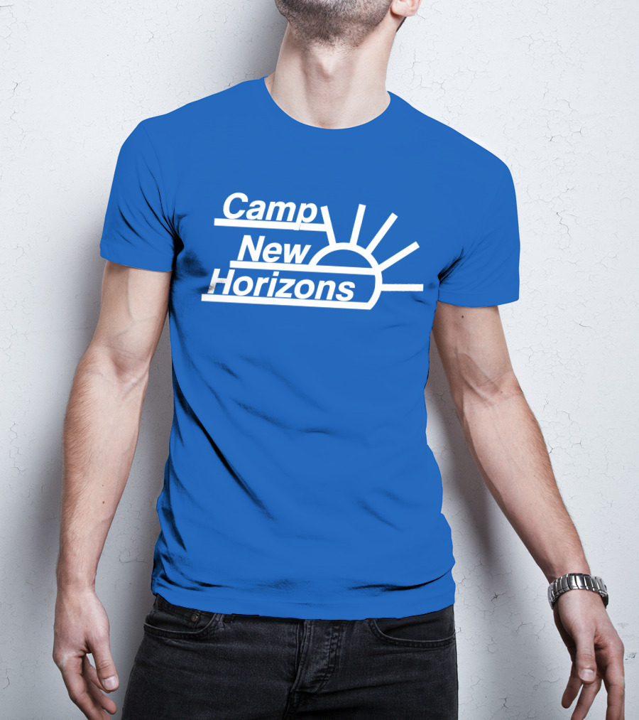 Camp New Horizons Camper Sunrise T-Shirt