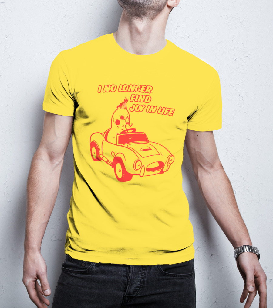 I No Longer Find Joy In Life With Driving Bird In Car T-Shirt