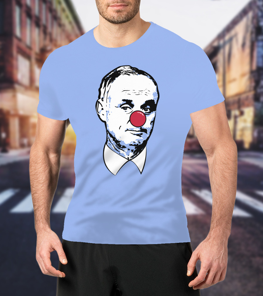 Clown Rob Manfred Blue Background Red Nose T-Shirt