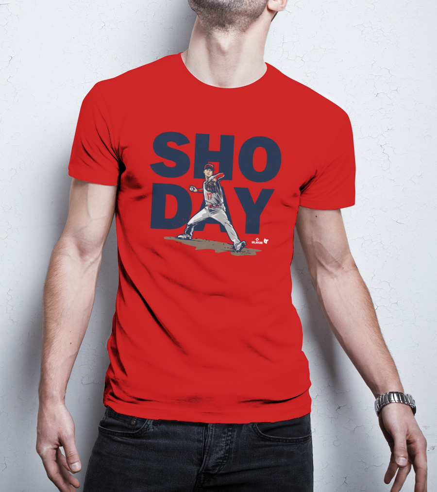 SHO DAY MLB Players Pitching Number 17 T-Shirt