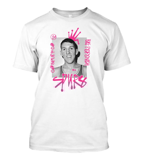 San Antonio Spurs Big Popovich Go Spurs Go SA T-Shirt