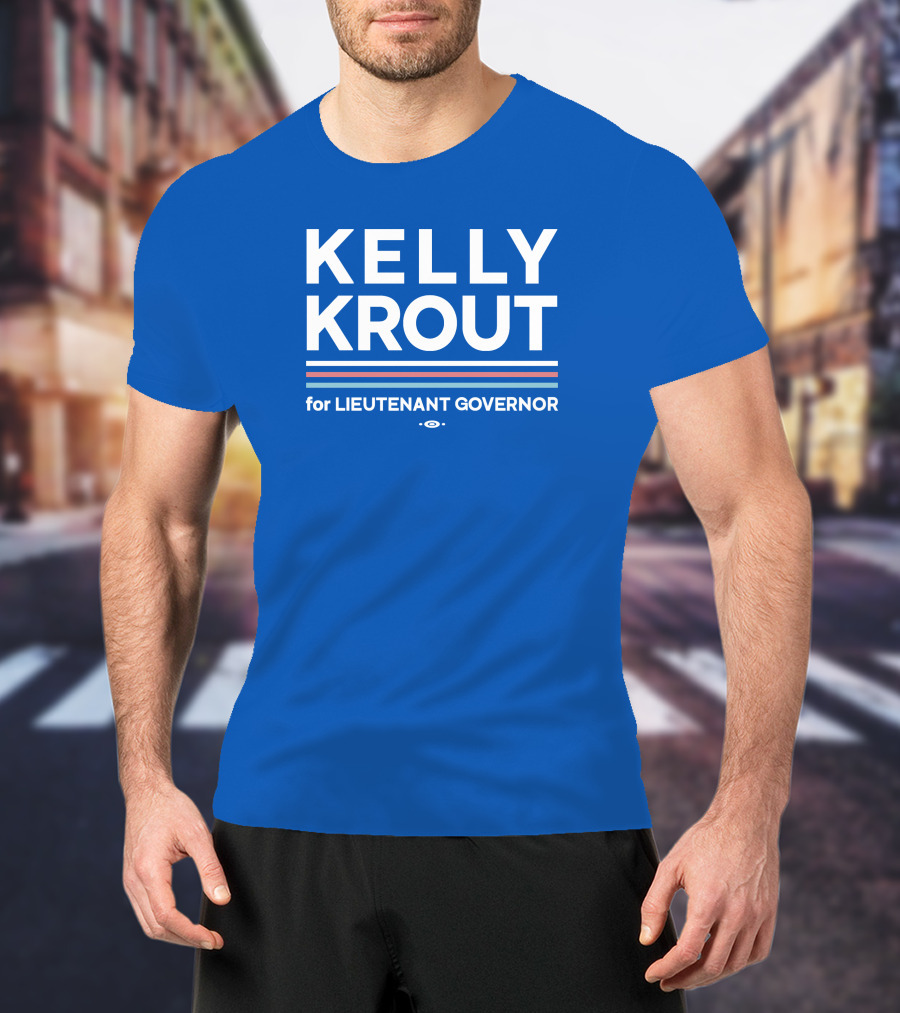 Kelly Krout For Lieutenant Governor Campaign Blue T-Shirt