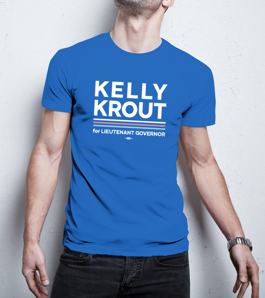 Kelly Krout For Lieutenant Governor Campaign Blue T-Shirt