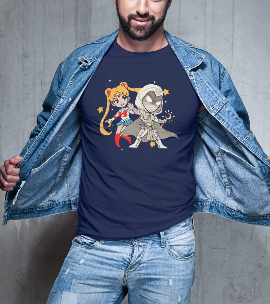 Gabi Sailor Moon Knight Yamineftis Crossover Fusion T-Shirt