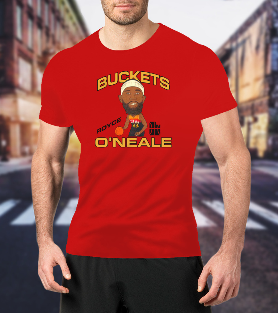 Jazzteam Royce O'Neale Buckets Utah Basketball T-Shirt